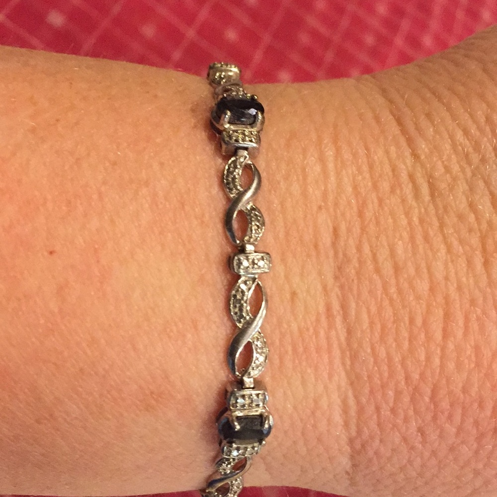 💋Silver & Sapphire Stones